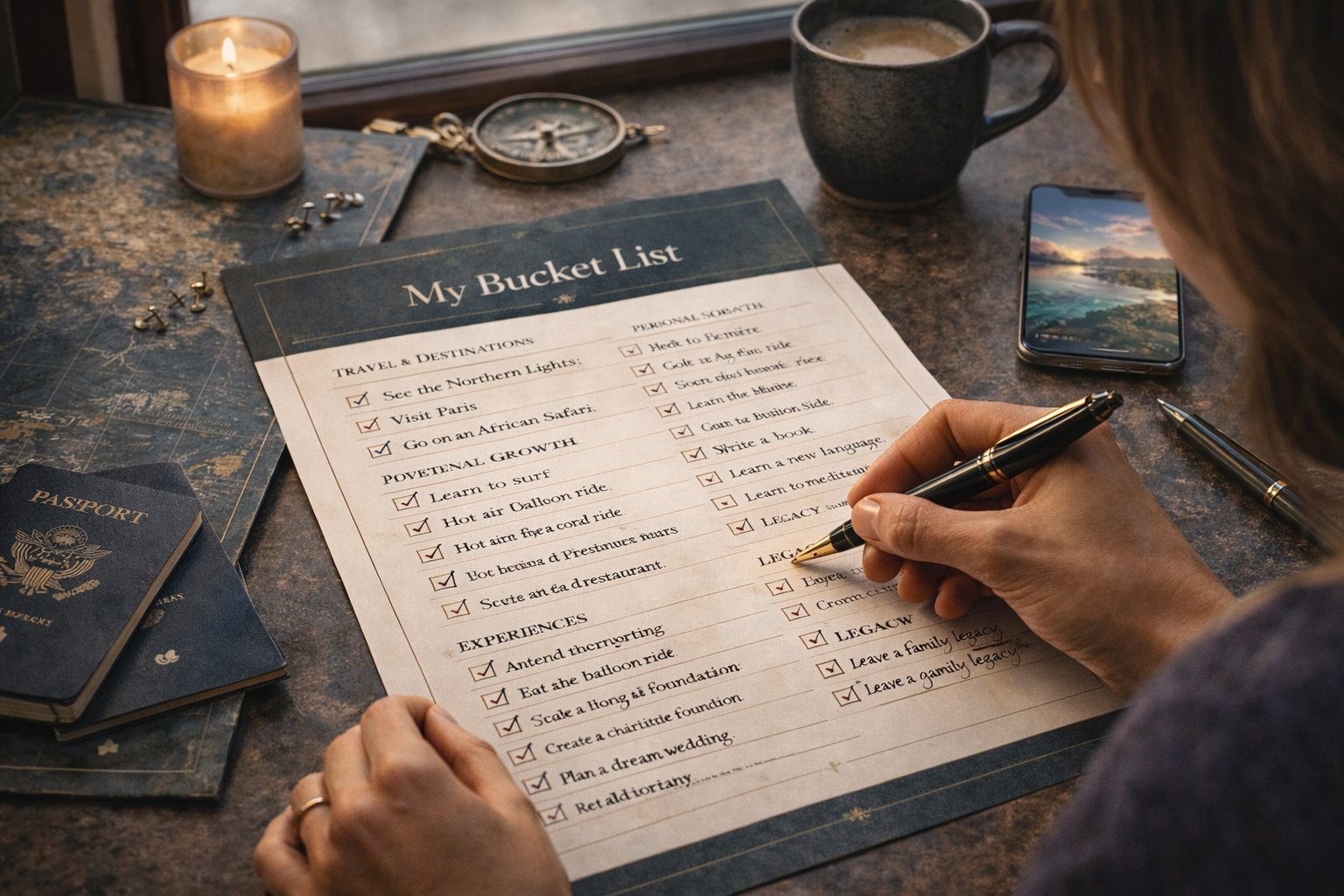 How to build a bucket list